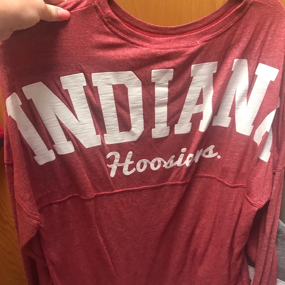 Gently used red Indiana shirt